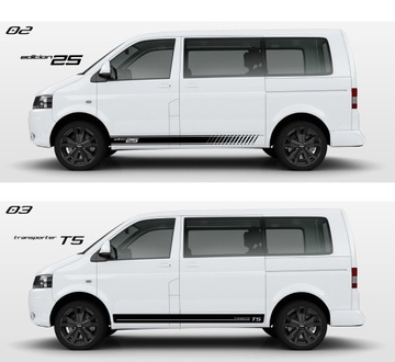 Наклейки на автомобиль VW T5 multivan Edition 25 LONG