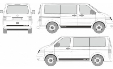 Наклейки на автомобиль VW T5 multivan Edition 25 LONG