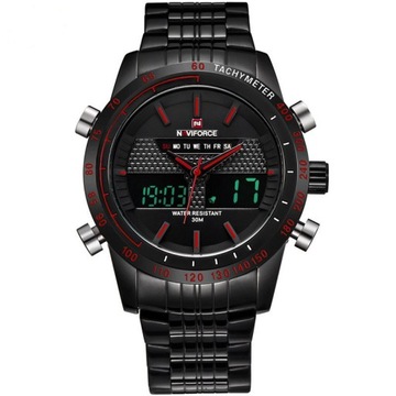 Zegarek męski NAVIFORCE LED Bransoleta PUDEŁKO GW