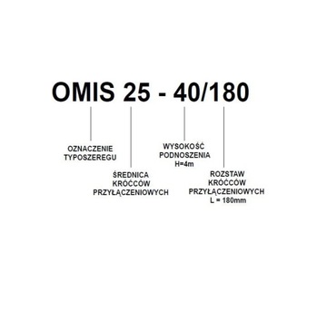 Циркуляционный насос центрального отопления ОМИС 32-60/180 ОМИ ОМНИГЕНА