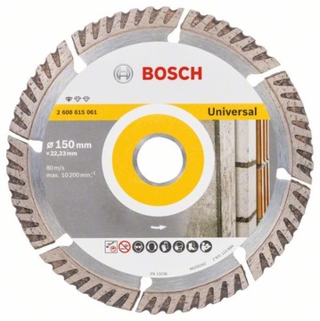 BOSCH TARCZA DIAMENTOWA 150mm UNI BETON CEGŁA TYNK