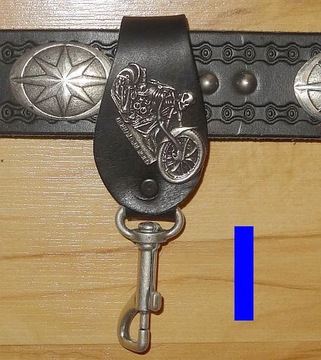 ПЕТЛЯ С ДЕКОРАЦИЕЙ для ремня из НАТУРАЛЬНОЙ КОЖИ