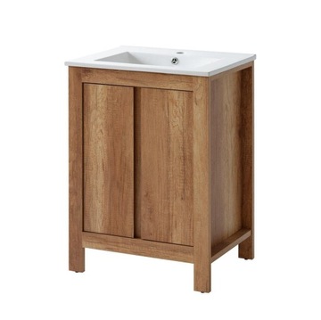 Szafka łazienkowa stojąca 60 cm z umywalką Classic Oak dąb Country