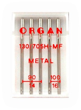 Igły Organ mix Metal 130/705H do nici metalicznych