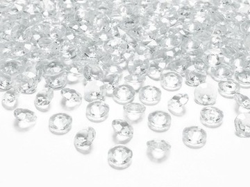 DIAMENTY diamentowe konfetti kryształki 8mm