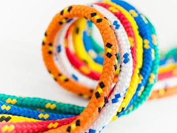 Lina Polipropylenowa 4mm Pleciona uniwersalna Żeglarska NIEBIESKA 100m