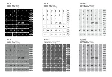 Наклейки на клавиатуру ноутбука PL 13x13 - 10 шт.