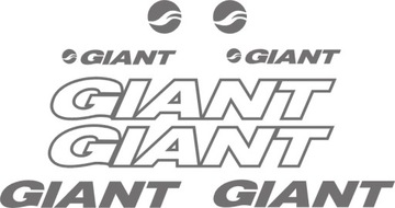 GIANT szare naklejki rower rama 4-3B RÓŻNE KOLORY