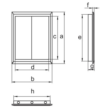 Крышка ревизионная пластиковая БЕЛАЯ 400X600 1564