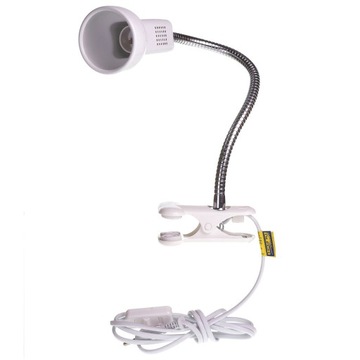 Lampka biurkowa L3A z klipsem E14 40W biała+kabel