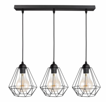 SUFITOWA LAMPA WISZĄCA DIAMENT LOFT EDISON RETRO