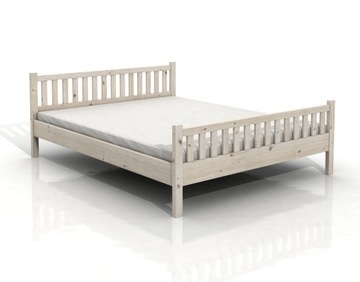 DSI-meble: Drewniane Łóżko OSKAR 160x200 Białe