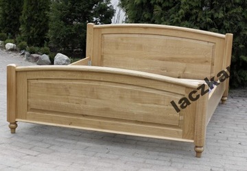 ŁÓZKO DĘBOWE LITE DREWNO 160/200