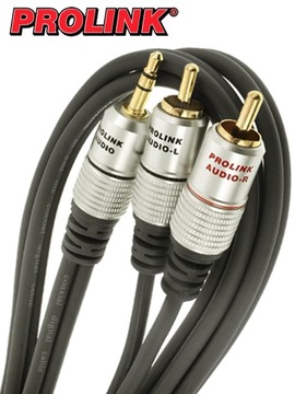 КАБЕЛЬ mini JACK 3,5 - 2RCA PROLINK EXCLUSIVE 20м