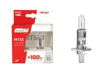 ŻARÓWKI H1 55W 12V LumiTec SILVER +100% KOMPLET