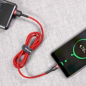 КЕВЛАРОВЫЙ КАБЕЛЬ BASEUS 3A, 50 см, USB ТИП C