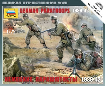 Art of Tactic Figurki German Paratroops 1:72 Zvezda 6136