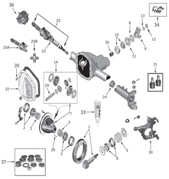 ТРАНСМИССИЯ MOST D30 JEEP WRANGLER GRAND NEW 4.88