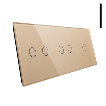 LIVOLO PANEL 3 MODUŁY 1+2+2 DO WŁĄCZNIKÓW DOTYK. Z