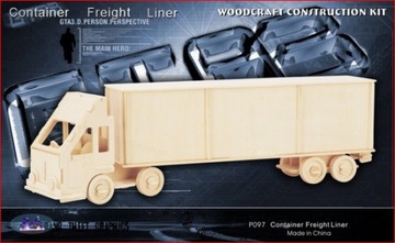 фото ориг. №2, Puzzle wooden automobile cargo tir