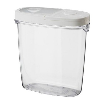 IKEA 365+ Pojemnik na żywność biały 1,3L 17x8x18