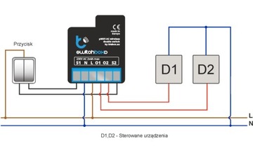 2-канальный светодиодный контроллер Wi-Fi для смартфона