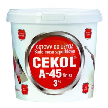 CEKOL A-45 ШПАТЛЕВКА ГОТОВАЯ 3КГ