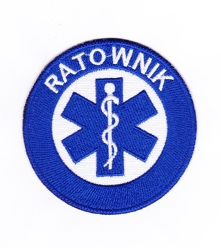 VAR Naszywka Ratownik 8.5 cm niebieski