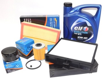 ELF 10W40 5L + 4 x FILTR Renault Scenic II 1.9 dci