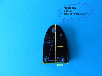 Сильный Флаки Флекки 2068 Черные 3 булавки