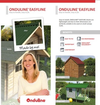 Доска ондулин Easyline коричневая 100/76 см