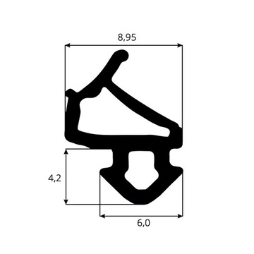 Уплотнитель окон ПВХ окна VEKA S-1126 25м