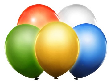 Balony LED ŚWIECĄCE balon Mix 5 szt Ślub Urodziny