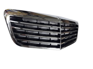 ATRAPA GRILL MERCEDES E KL W211 07-09 CHROM CZARNY