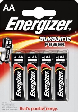 BATERIA ENERGIZER ALKALINE POWER AA LR6 1,5V, 4SZT