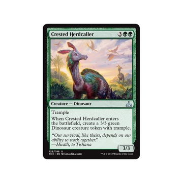 MTG 2x Crested Herdcaller (Uncommon) + Token