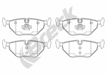 KLOCKI HAMULCOWE BRECK BMW E36 E36 TYŁ