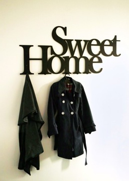 Metalowy wieszak na ubrania XL SWEET HOME czarny
