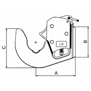 нижний подвесной крюк, тяга CAT 2S для сварки