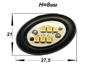 Oświetlenie LED Lampa 6SMD moduł NEON TUNING 12V