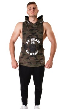 Tank Top z kapturem Legalna Sztanga moro S gym