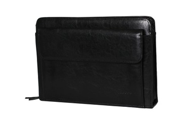 Прочный мужской портфель, кожаный портфель для документов.