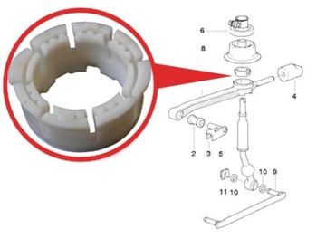 TULEJA LEWARKA WYBIERAK DO BMW E30 E36 E39 E46 E60