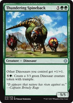 MTG 4x Thundering Spineback (Uncommon)
