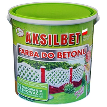 FARBA AKSILBET 2,5 L DO BETONU i OGRODZEŃ KOLORY !