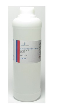 KWAS OCTOWY 80% ( ESENCJA OCTOWA ) - CZYSTY 250ml