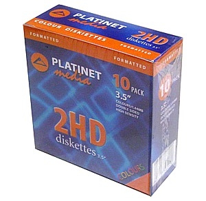 NOWE Dyskietki PLATINET 1,44MB MF 2HD 10 sztuk