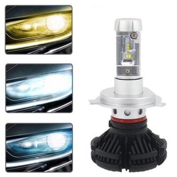 Лампы 2шт LED H7 X3 ZES 50W 12000lm LUMILEDS