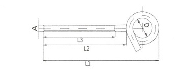 HAK MOCOWANIE HUŚTAWKI HAMAKA M8x210