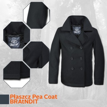 NOVINKA 2016 Kabát Bosmanka Pea Coat BRANDIT XL